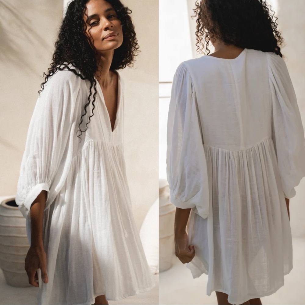 Daughters of India Kyra Mini Dress White